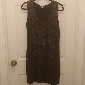 Black sequin dress